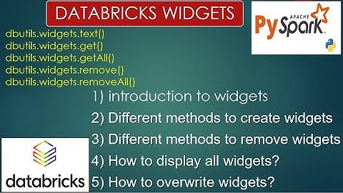 31. introduction to widgets | dbutils.widgets.text | #databricks PART 31