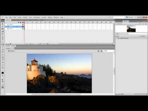 Masking Using Motion Tween in Flash CS5.mp4 - YouTube