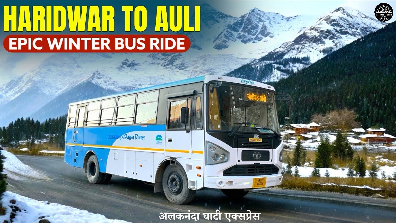 Haridwar to Auli by Bus | Joshimath to Auli Snow Road Journey | Uttarakhand Road Trip
