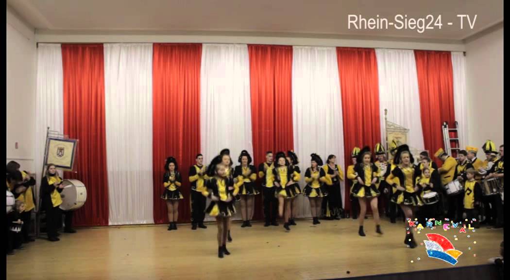Ehrengarde der Stadt Siegburg auf der Kindersitzung der KG Rot Weiss Kaldauen und der BG Kaldauen