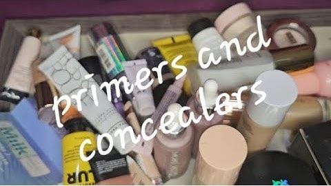 Decluttering my Primers and Concealers #makeup #beauty #declutter