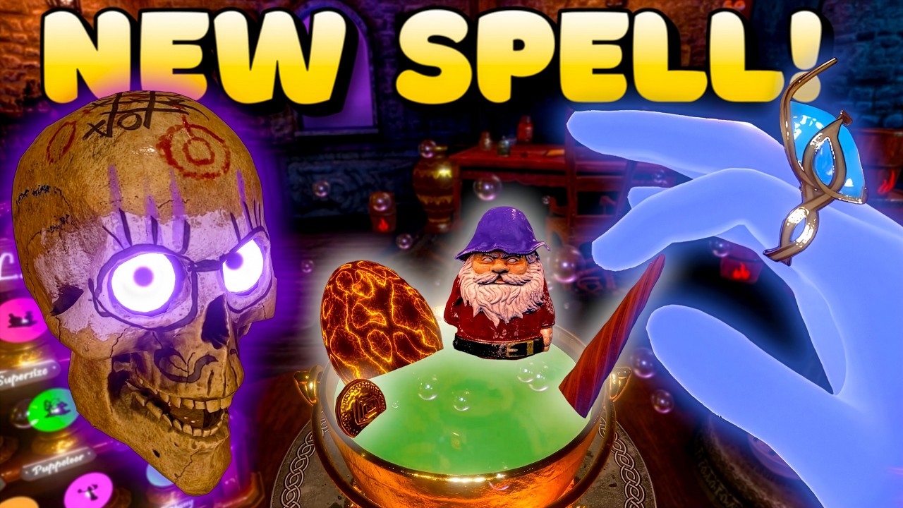 Unlocking a NEW SPELL!? | Waltz of the Wizard VR Funny Moments and Gameplay