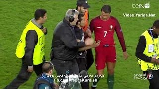 Cristiano Ronaldo Takes Selfie With A Fan Full Video - Portugal vs Austria 0-0 2016