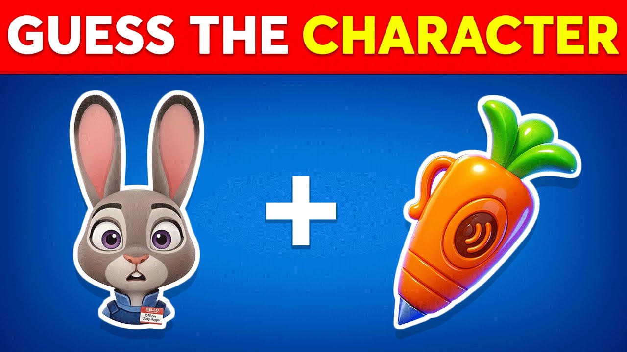 Guess Zootopia 2 Movie Characters By EMOJI Quiz 🐰🦊🐍 ~ Judy Hopps, Nick Wilde, Gary De'Snake, Flash
