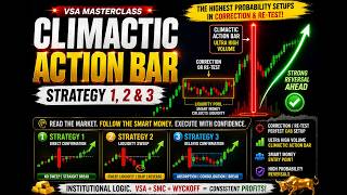 The VSA Masterclass: 3 Climactic Action Bar Strategies to Trade Like Smart Money #forex #crypto
