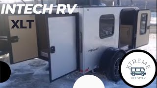 2017 @inTechRV XLT Aluminum 1000 lb teardrop camper walk through with Dustin Sherman