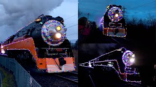 Portland Trains Orhf Holiday Express 2015 F. Sp 4449 The Daylight Steam Locomotive P2 Arrival 4K