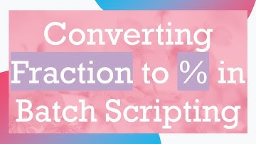 Converting Fraction to % in Batch Scripting