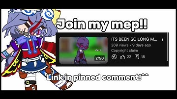 JOIN MY MEP!!! Link in pinned comment!