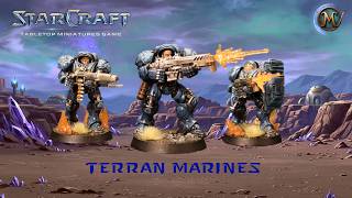 How to paint the Terran Marines from the StarCraft Tabletop Miniature Game by Archon Studio