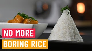 How to plate rice