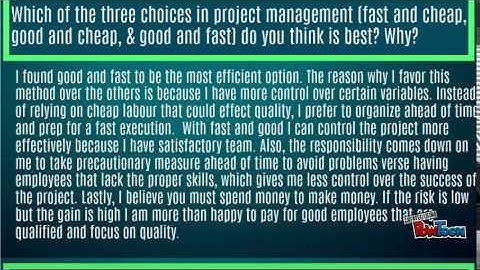 Exploration: Project Constraints