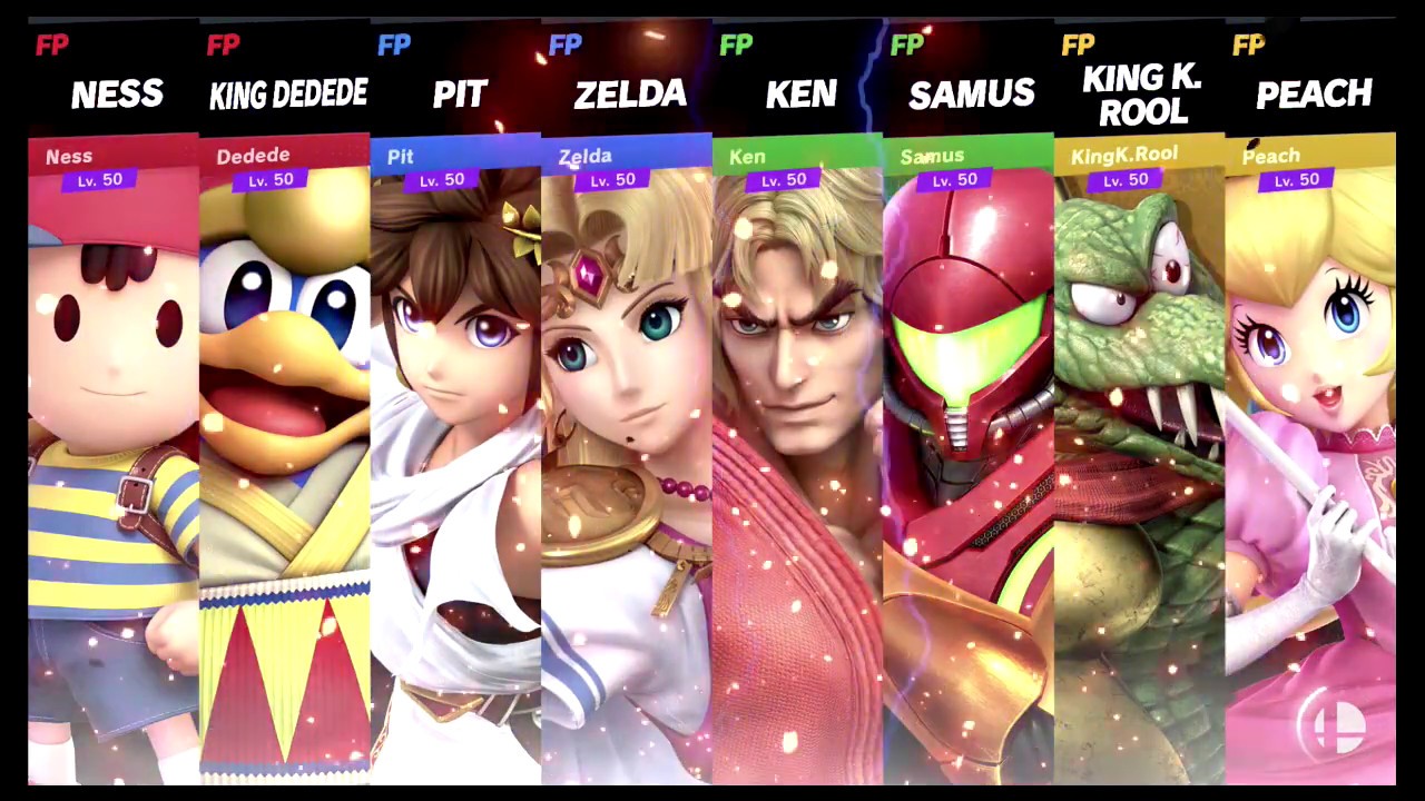 Super Smash Bros Ultimate Amiibo Fights – Request #11535 4 team battle at Yoshi's Island