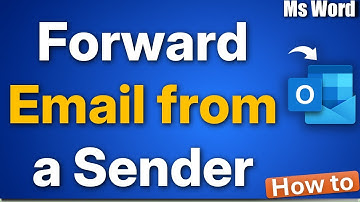 E-mails doorsturen van een specifieke afzender in Classic Outlook