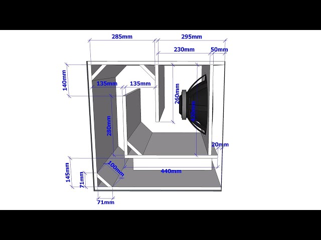 PLAN]SCOOP BOX MINI 15 INCH  SPEAKER BOX 15 INCH SUBWOOFER 