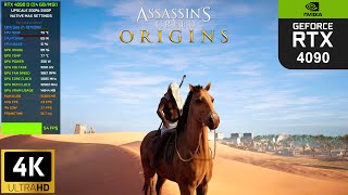 Assassin's Creed Origins - RTX 4090 D Max Settings 8K Gameplay Benchmark(freeroaming)