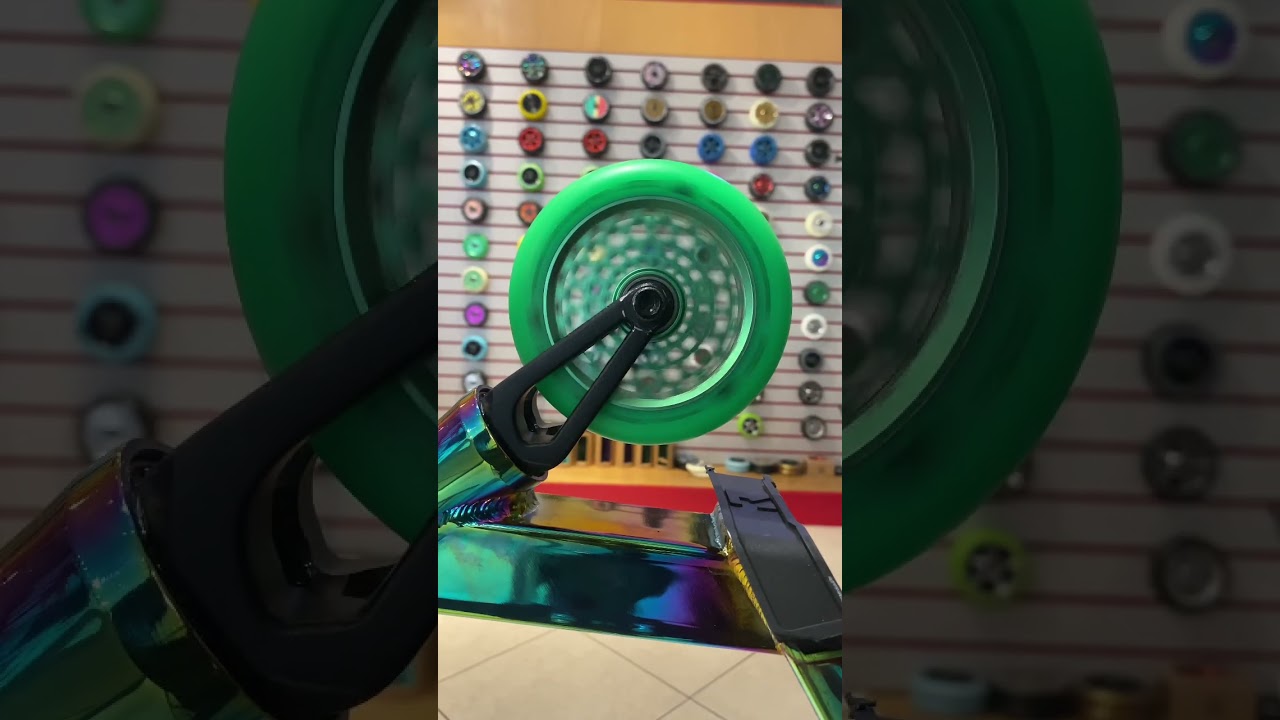 Fast scooter wheels from Root Industries look fire. 