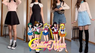 dressing up like anime characters *WITH MY EXISTING WARDROBE* (sailor moon edition 💫)