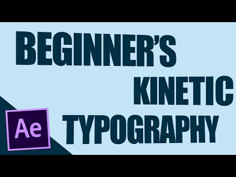 BEGINNER'S Kinetic Typography After Effects Tutorial