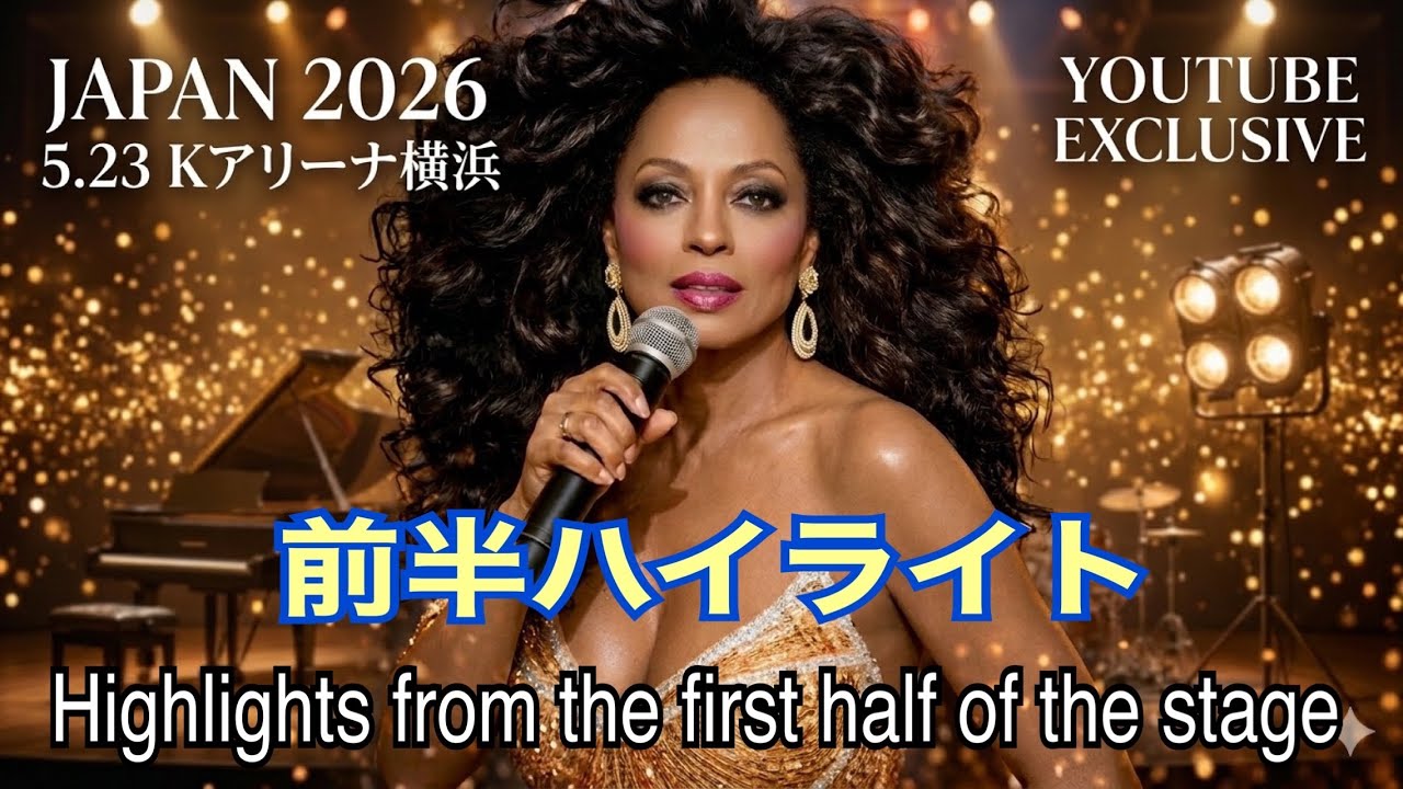 Diana Ross ダイアナロス 横浜公演legacy2026 前半ハイライト - YouTube