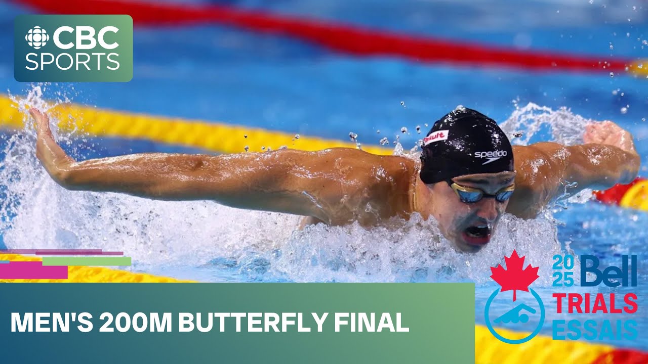 Ilya Kharun wins men's 200m butterfly final at Bell Canadian Swimming Trials | 