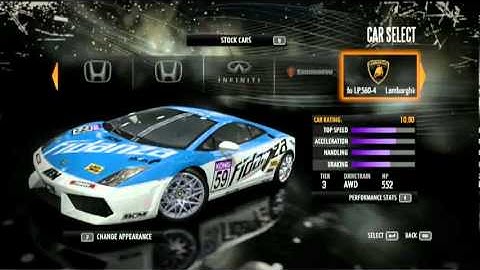 Need for Speed Shift Official Car List (HD)