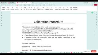 Intrinsic Calibration