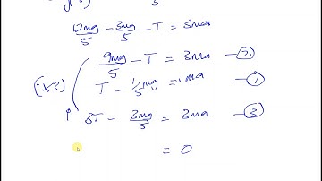 EDEXCEL M1 IAL JAN 2019 Q7   Connected Particles