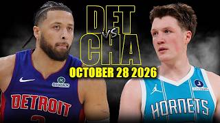 Detroit Pistons vs Charlotte Hornets Full Game Highlights - October 28, 2026 | NBA Season