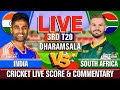 India vs South Africa Live | 3rd T20 | Cricket Live Score & Commentary