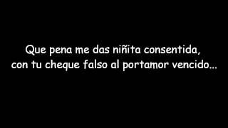 Vignette de la vidéo "Melendi-Cheque al portamor (Letra)"