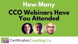 How Many Webinars Have You Attended at CCO.us?