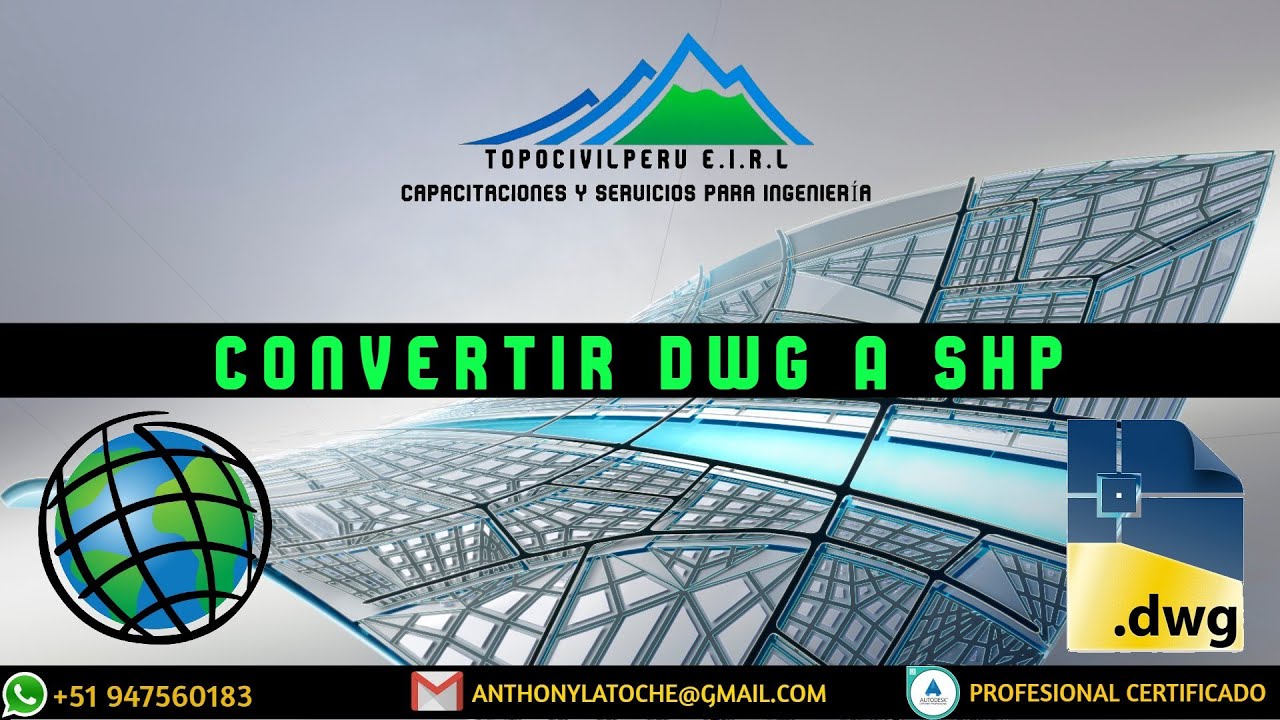 CONVERTIR DWG A SHP EN ARCGIS RÁPIDO 🇵🇪 👷🏻 👨‍🏫 - YouTube