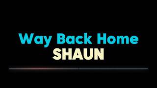 SHAUN – Way Back Home (feat. Conor Maynard) [Sam Feldt Edit] [ LYRICS VIDEO ]
