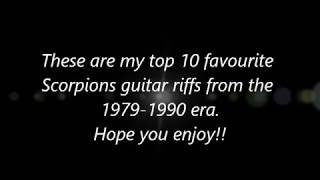 My Top 10 Scorpions Guitar Riffs (1979 - 1990)