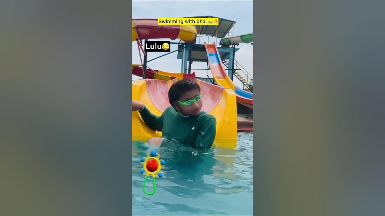 chota bhai in swimming pool 🏊‍♀️ 🔥| indian family #shorts #indian #relatable #swimming