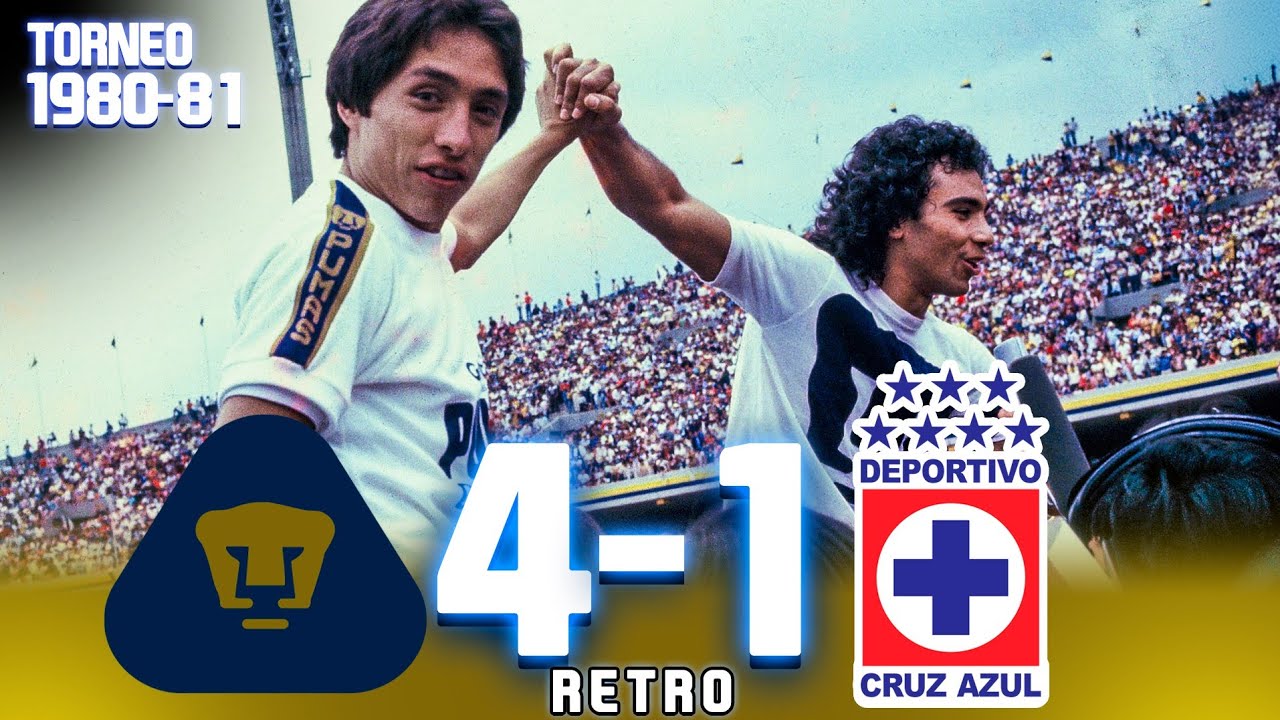 El Adiós Dorado de HUGO SÁNCHEZ ⭐ Pumas 4-1 Cruz Azul - Temporada 1980-81 - Final de Vuelta