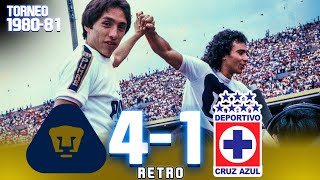 Hugo Sánchez's Golden Farewell ⭐ Pumas 4-1 Cruz Azul - 1980-81 Season - Second Leg Final