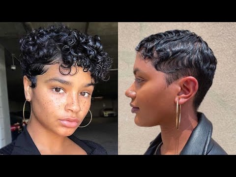 slayed baddie twa short natural hairstyles #shorthairstyles #naturalhair