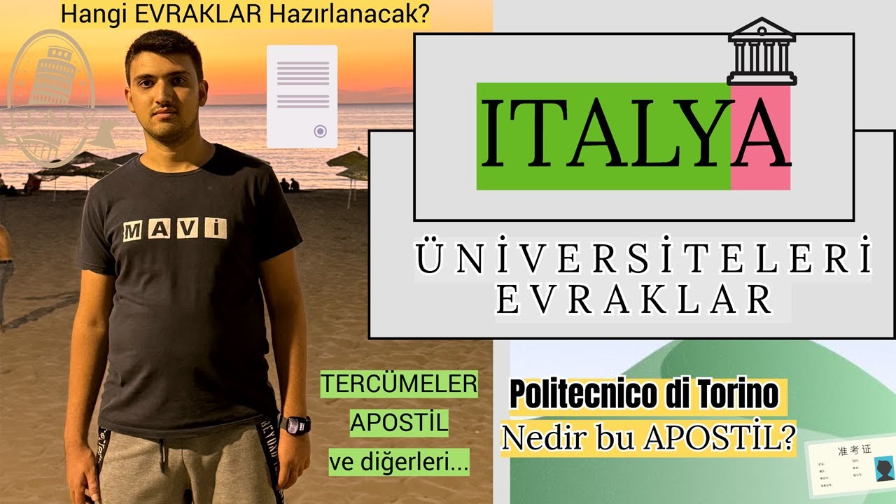 İtalya Üniversite Başvurusu 2025 | Evraklar, Apostil ve Tüm Detaylar