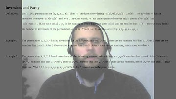 Inversions and Parity - Linear Algebra Ch0 Part12