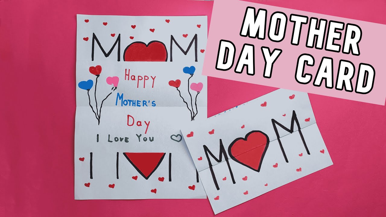 Kartka na Dzień Mamy DIY 💗 Prosty i Piękny Prezent z Papieru | Mother’s Day Card Tutorial