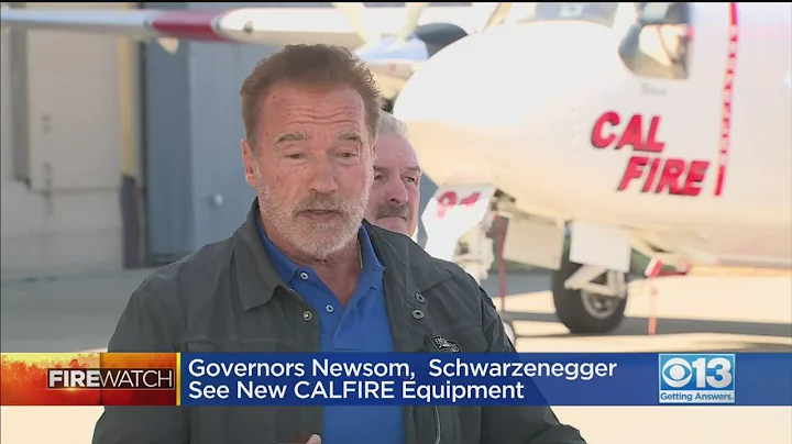 Gov. Newsom, Arnold Schwarzenegger Tour New Cal Fi...