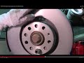 *AUDI A6* Замена передних тормозных колодок и дисков. How to replace disc brakes.
