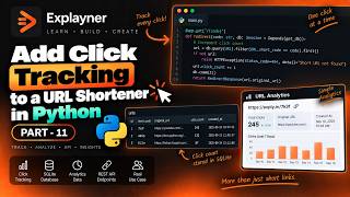 Add Click Tracking to a URL Shortener | Part 11 | Build a URL Shortener | Explayner Videos