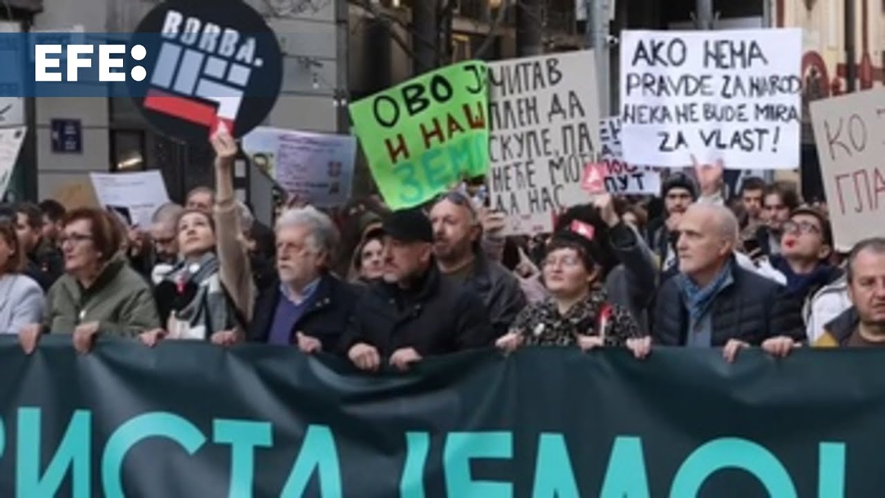 Decenas de miles vuelven a protestar en Belgrado contra el supuesto ...