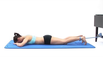 Hamstring Curls (prone, resistance band)