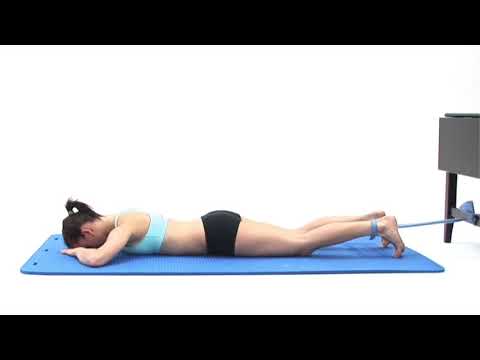 Hamstring Curls (prone, resistance band)