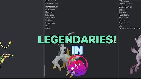 HOW TO GET A LEGENDARY POKEMON IN MEWBOT!!!