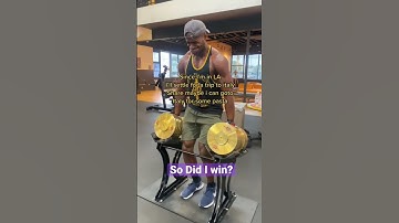 I completed the Golds Gym 330 pound gold dumbbell challenge #shorts